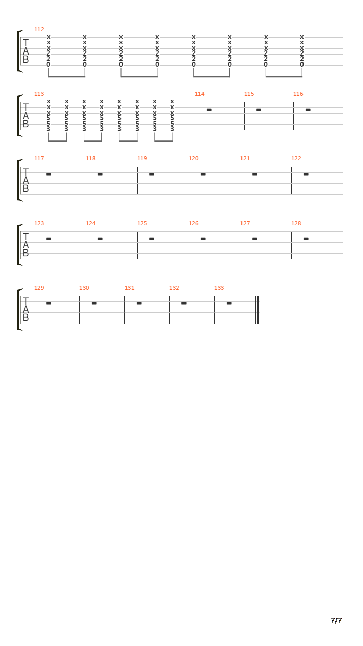 Chau Chau吉他谱