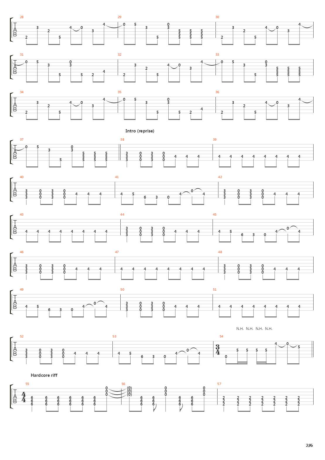 Zartan吉他谱