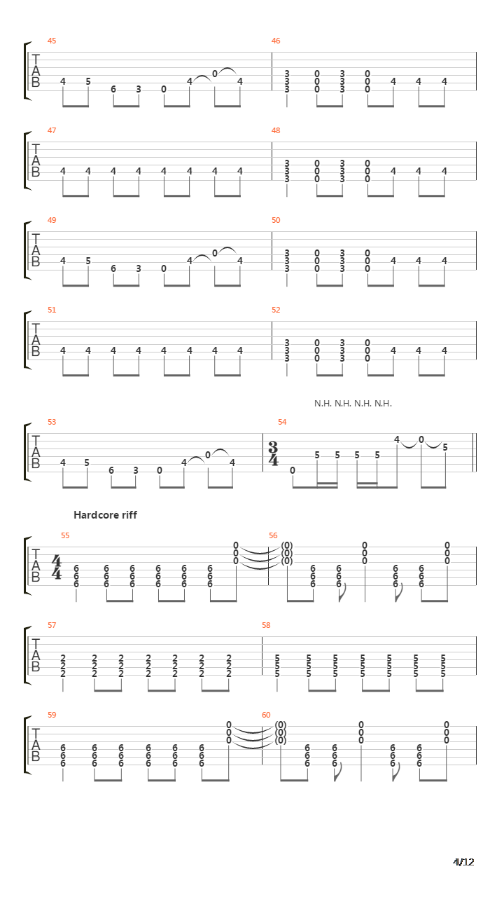 Zartan吉他谱