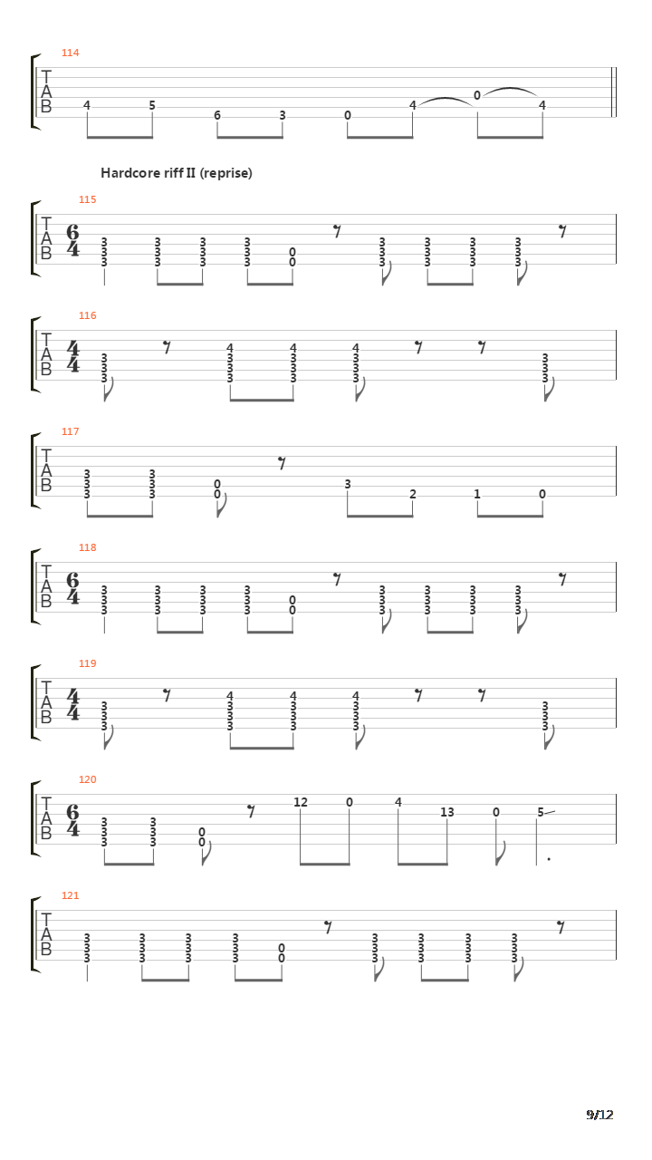 Zartan吉他谱