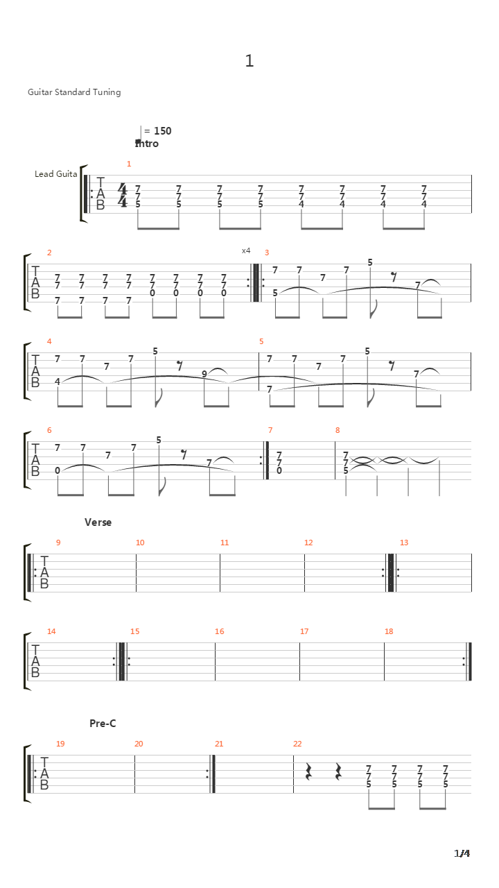 1吉他谱