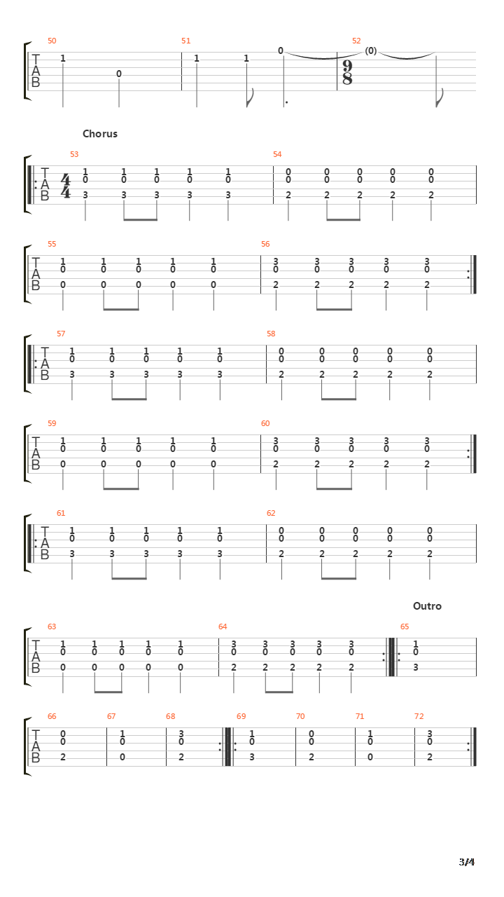 The Past吉他谱