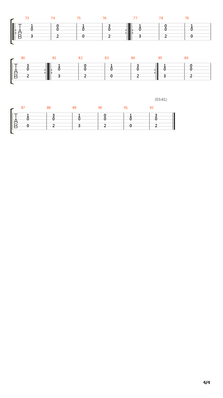 The Past吉他谱