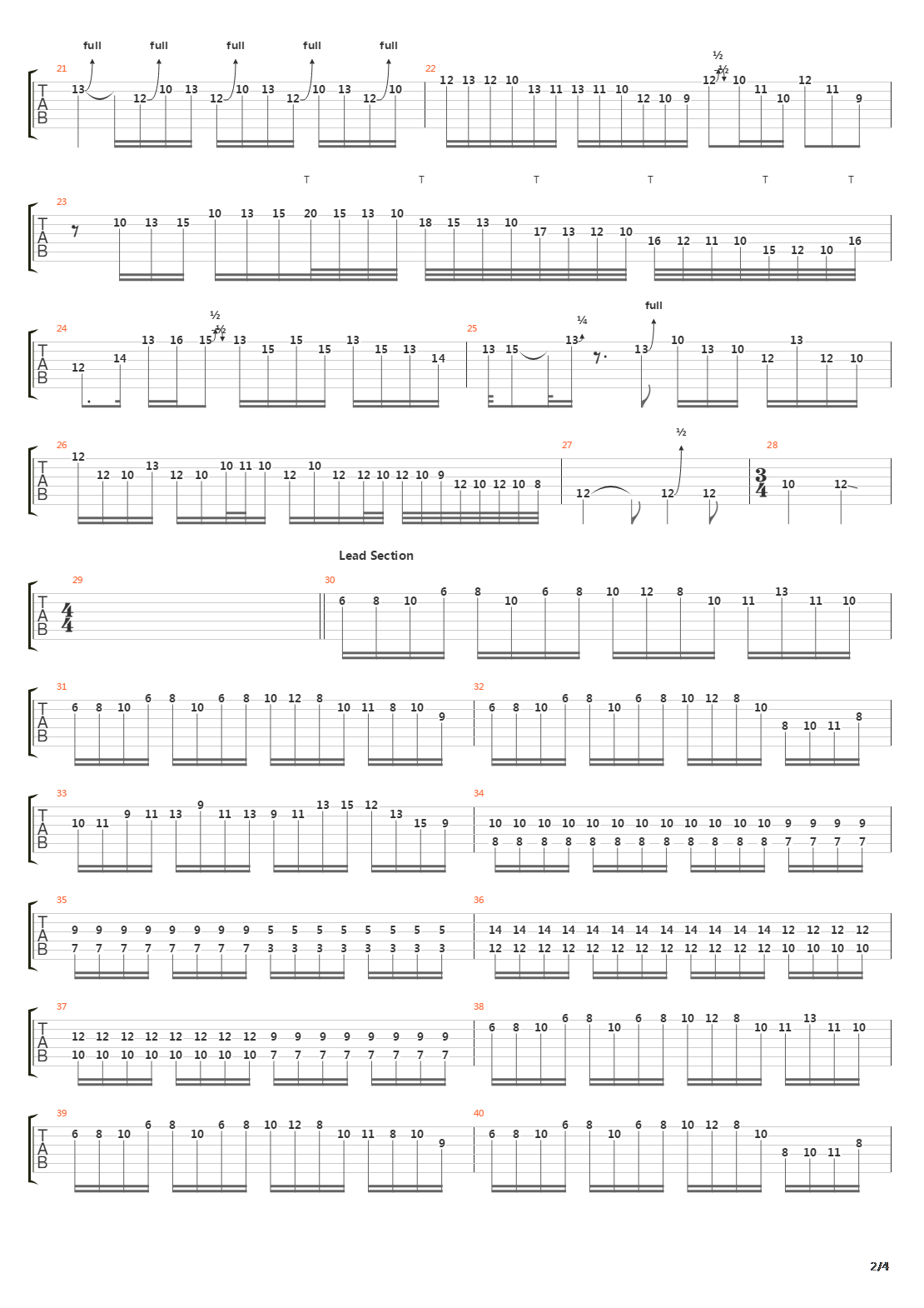 Risen吉他谱