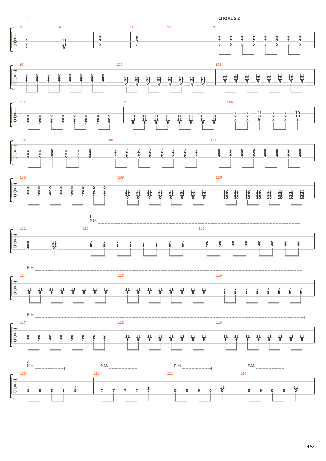 Force吉他谱