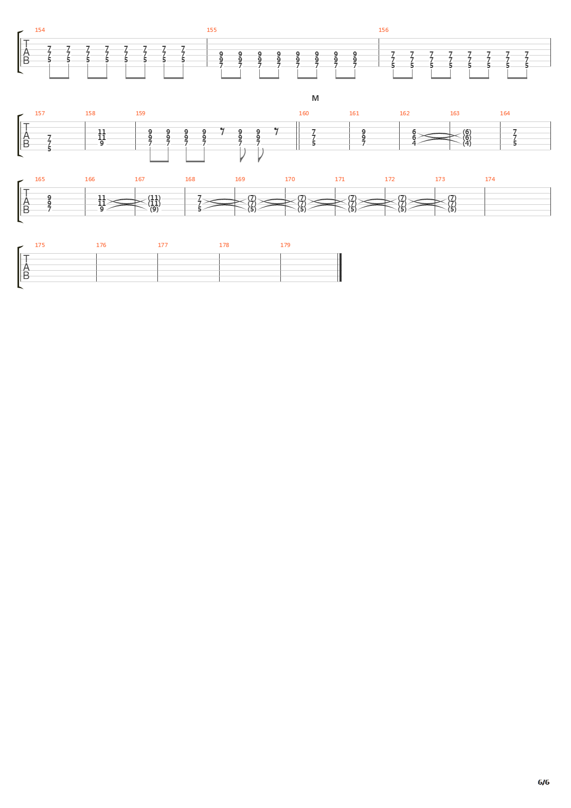 Force吉他谱