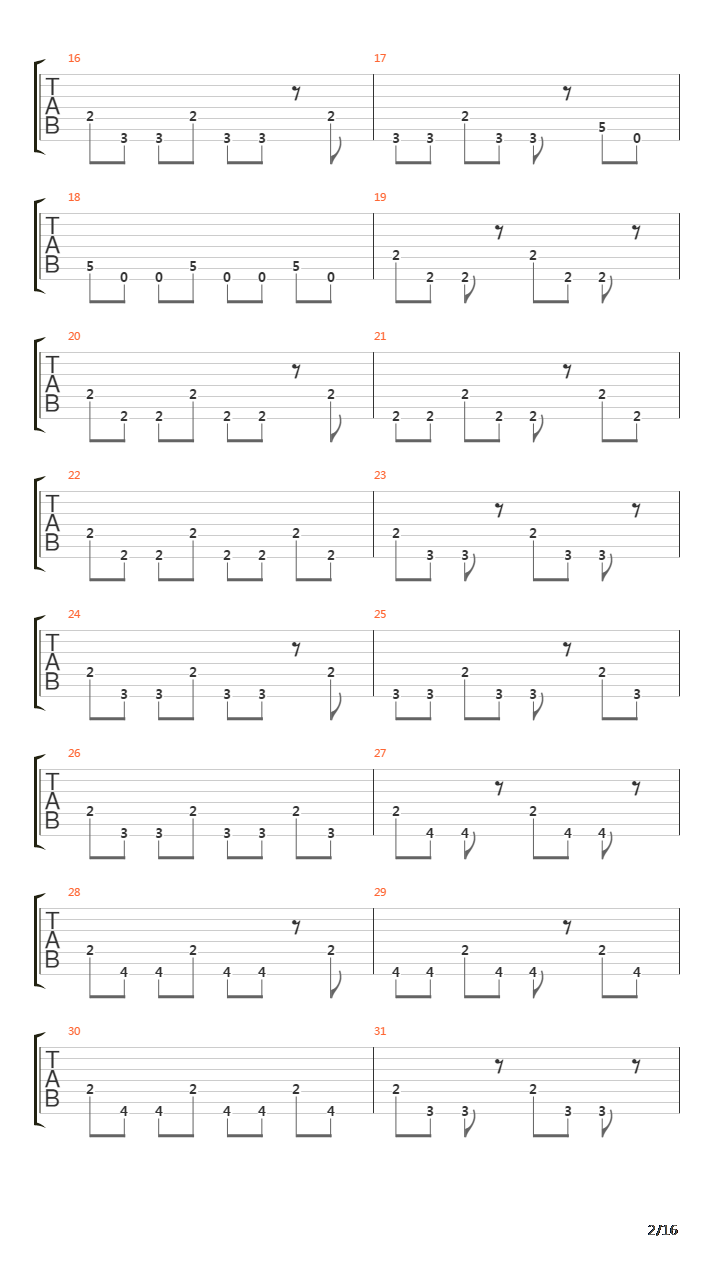 Primal吉他谱