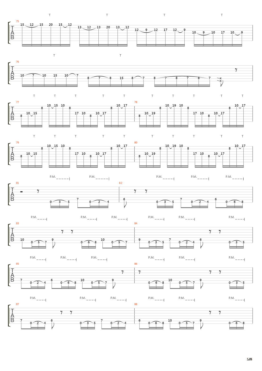 Parallels吉他谱
