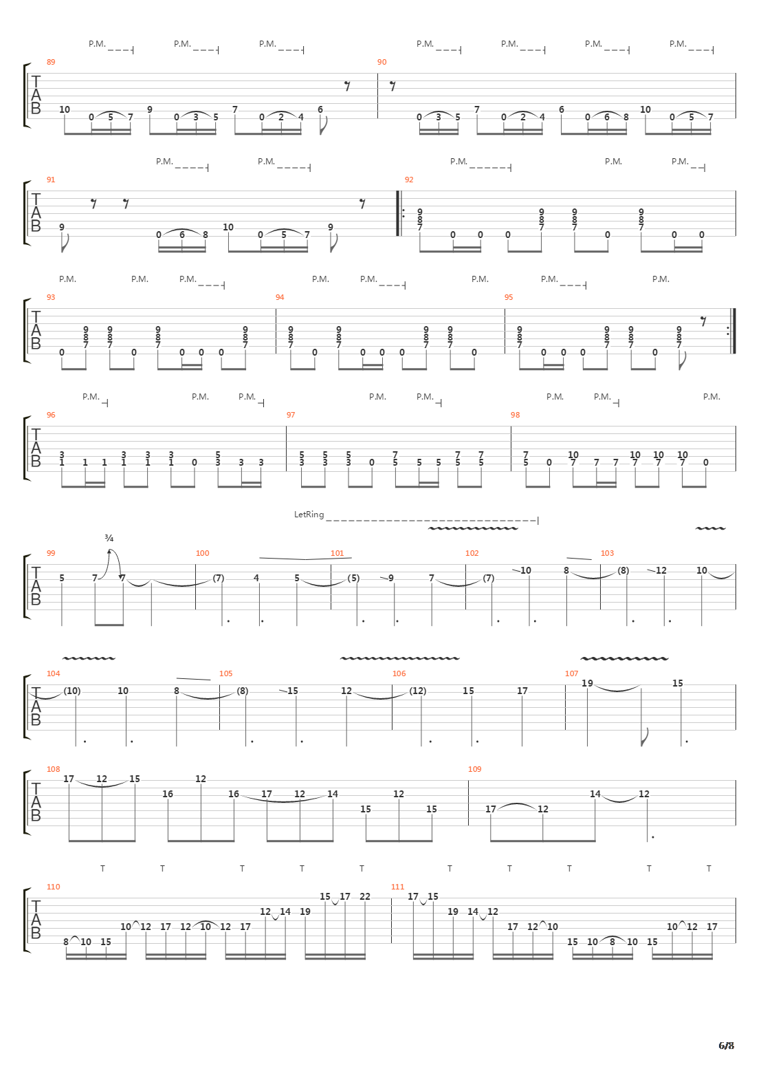 Parallels吉他谱