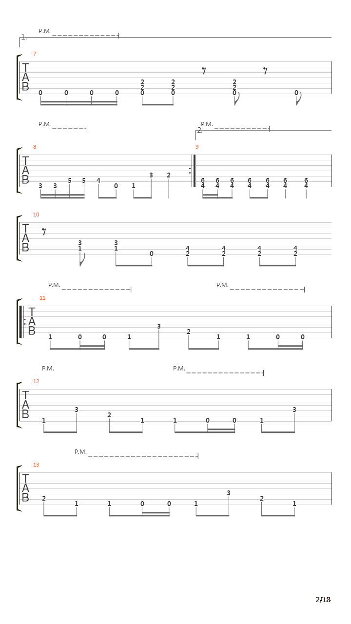 Parallels吉他谱
