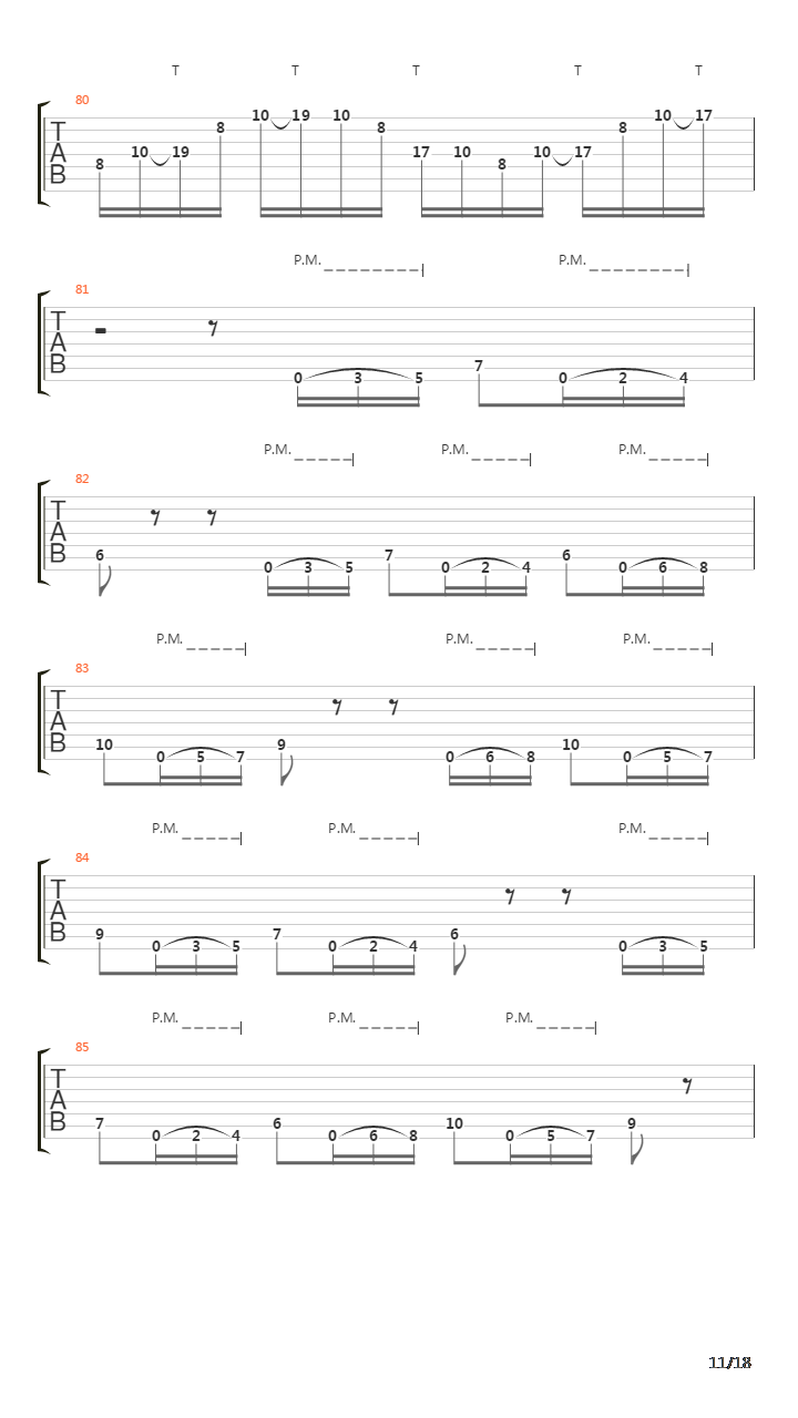 Parallels吉他谱