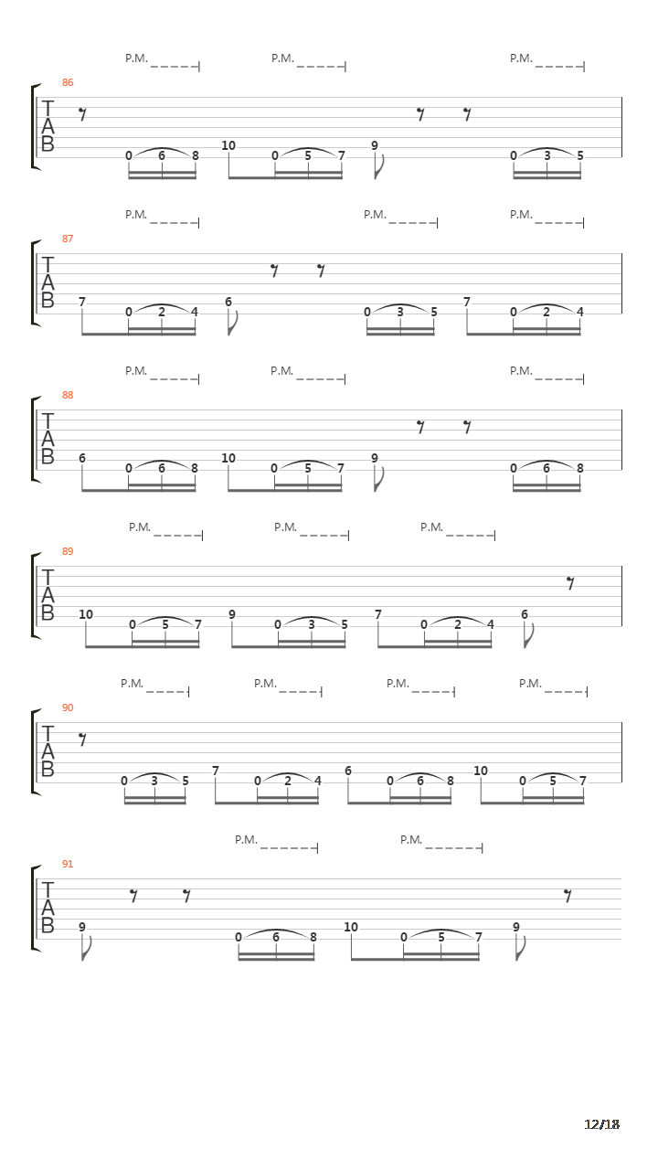 Parallels吉他谱