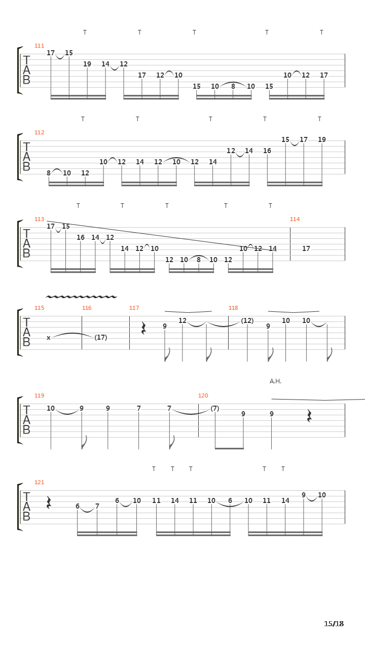 Parallels吉他谱