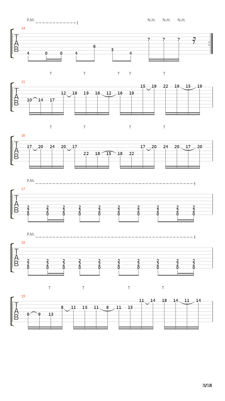 Parallels吉他谱
