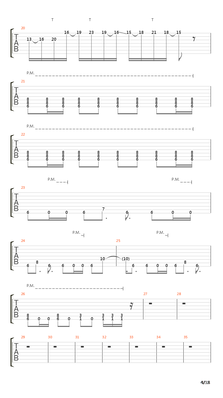 Parallels吉他谱