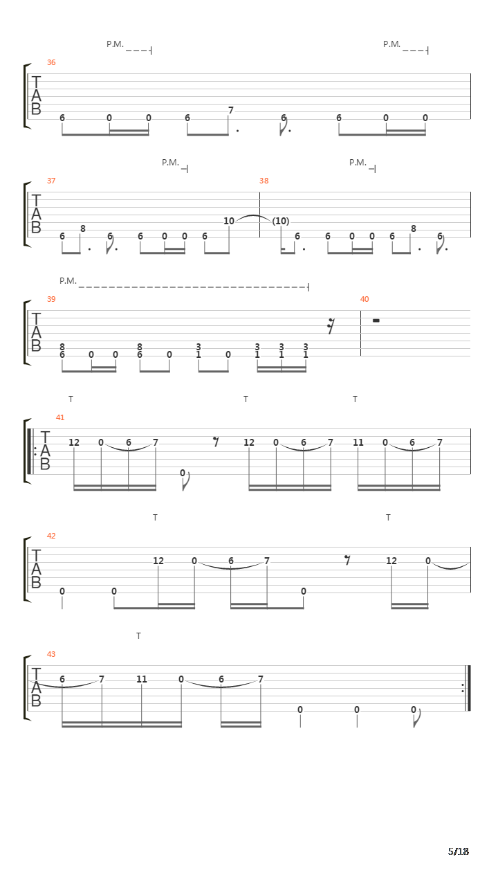 Parallels吉他谱