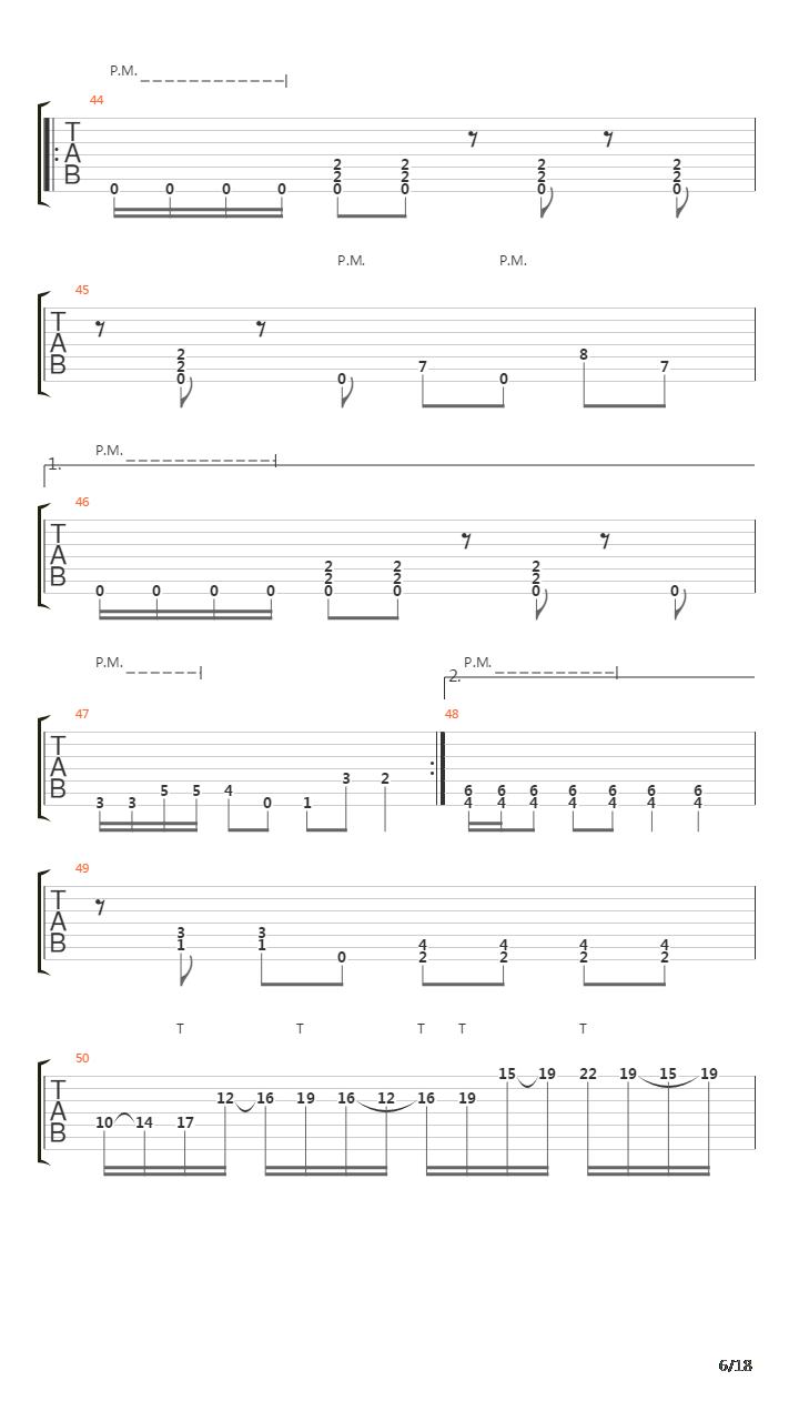 Parallels吉他谱