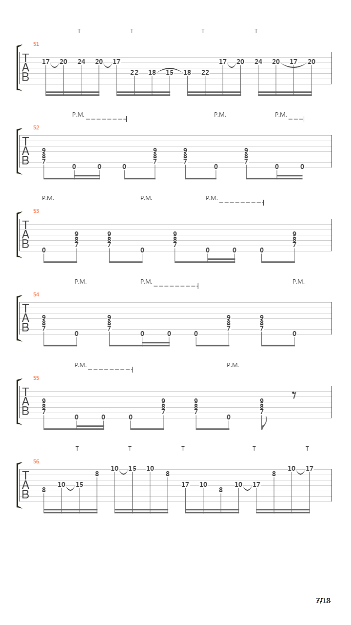 Parallels吉他谱