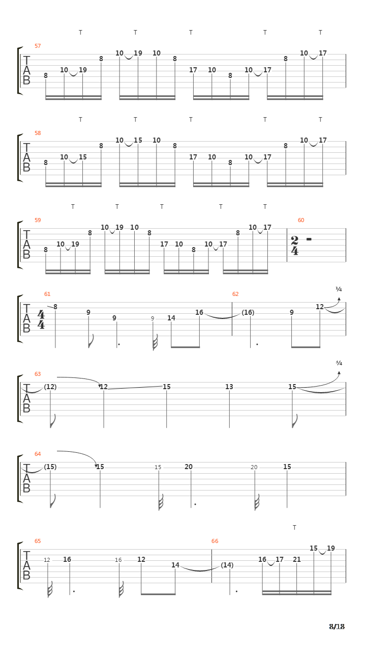 Parallels吉他谱