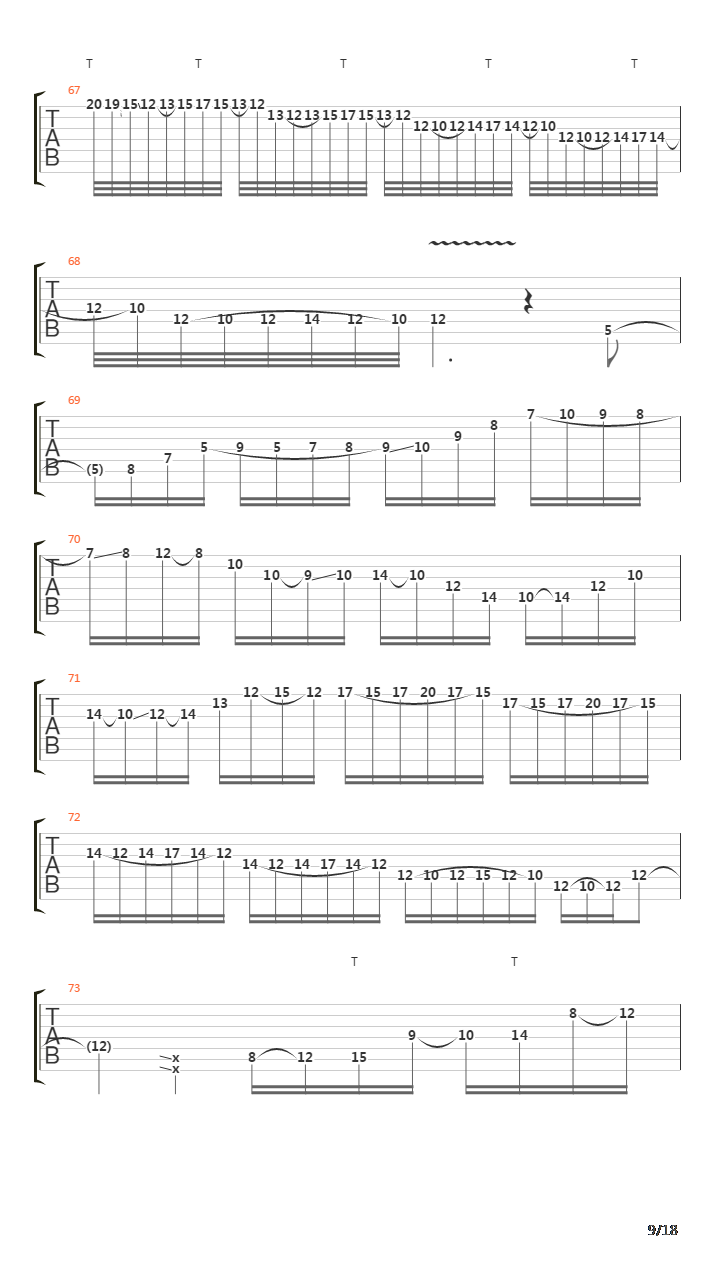 Parallels吉他谱