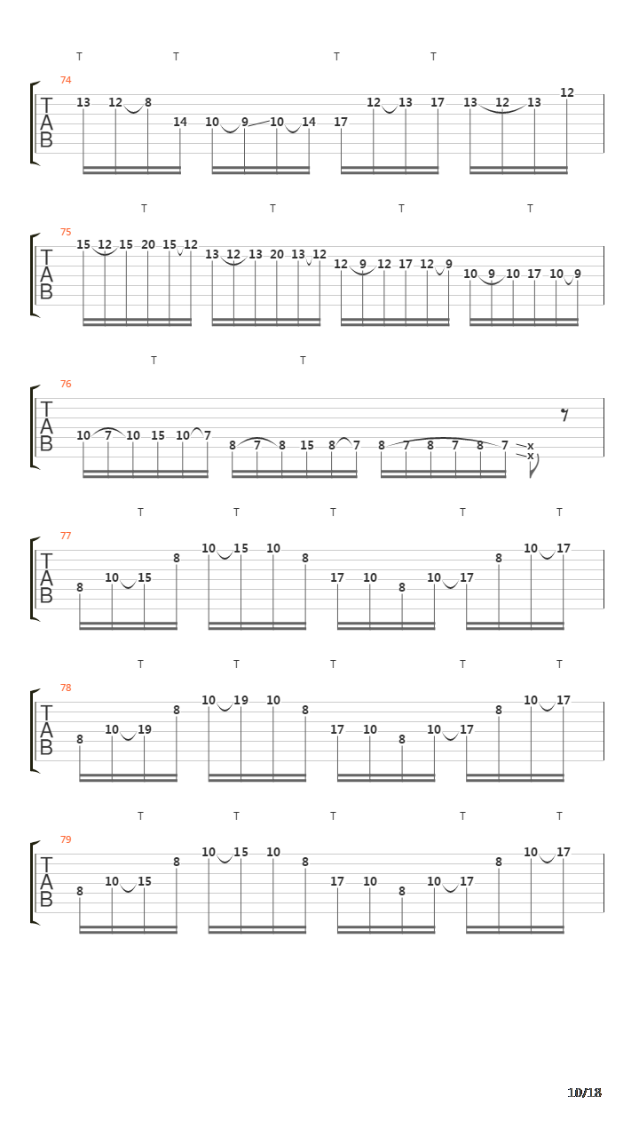 Parallels吉他谱