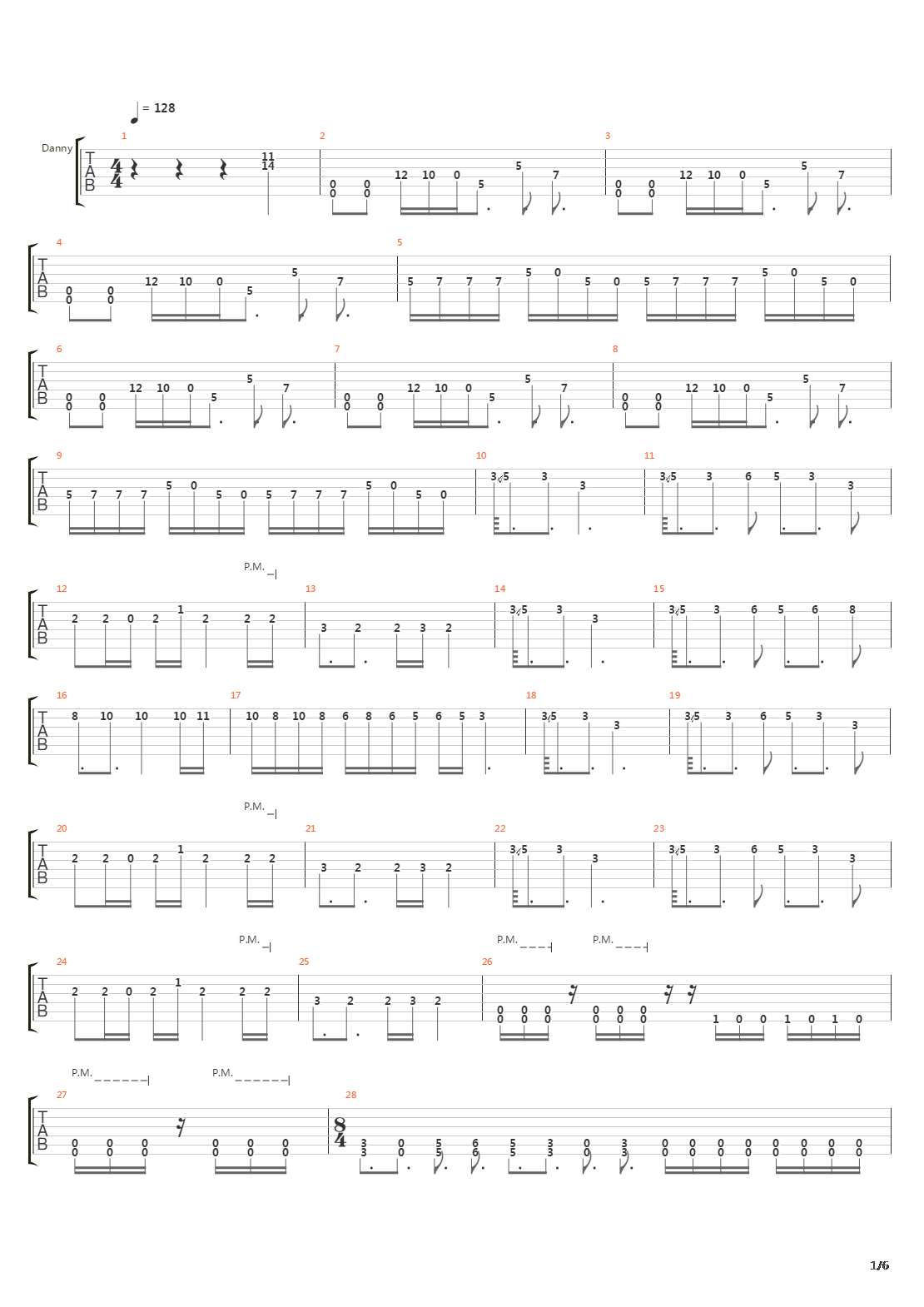 South Of The Border吉他谱