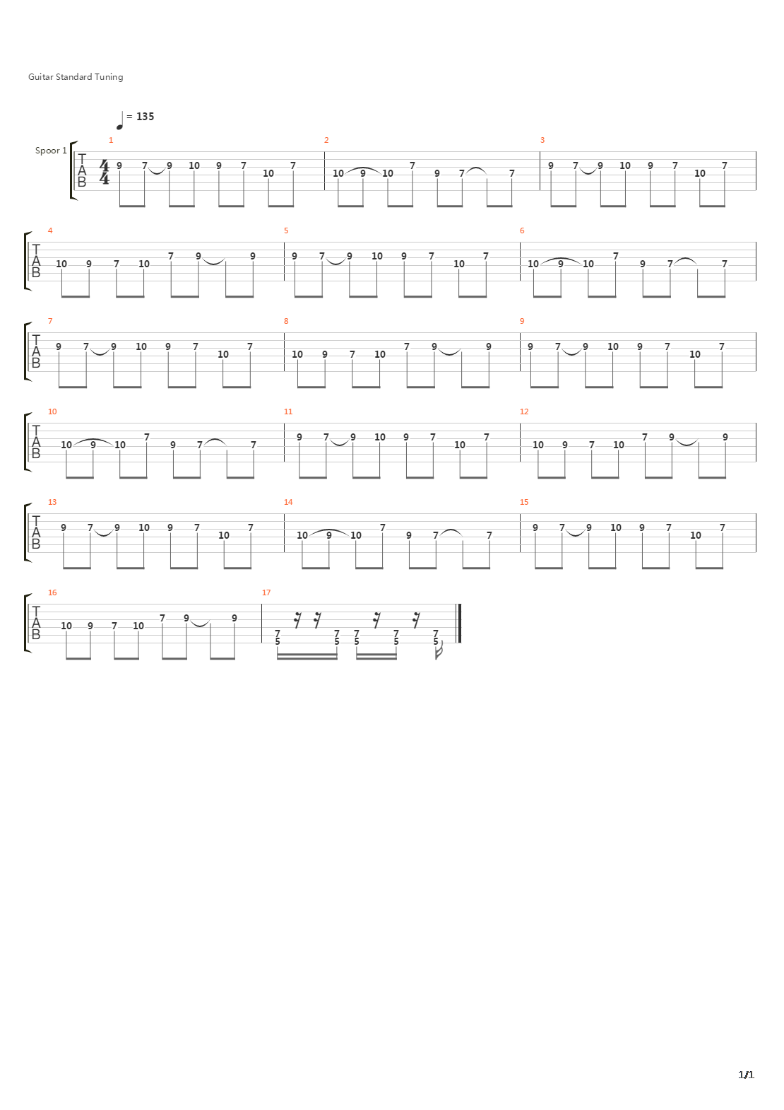 Krijgsvolk吉他谱