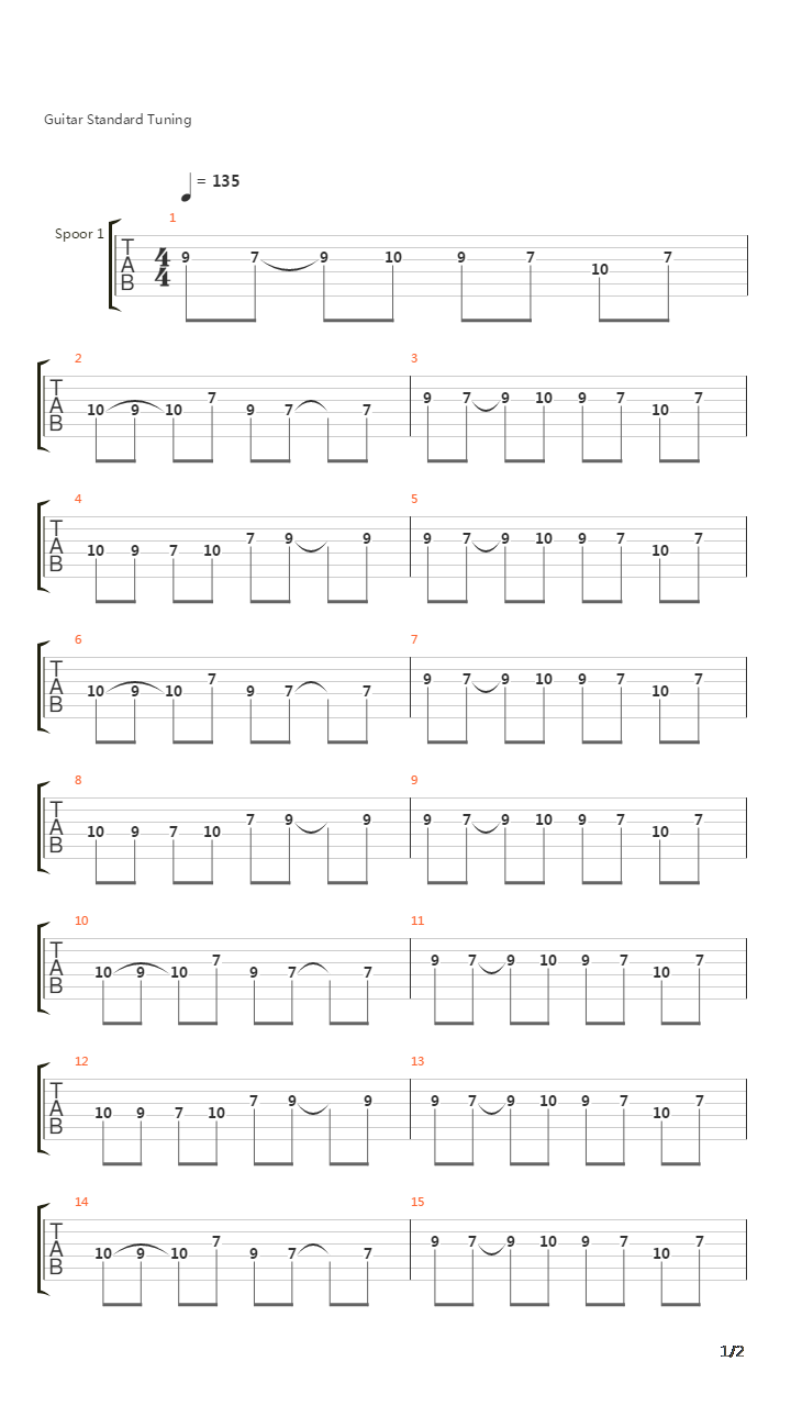 Krijgsvolk吉他谱
