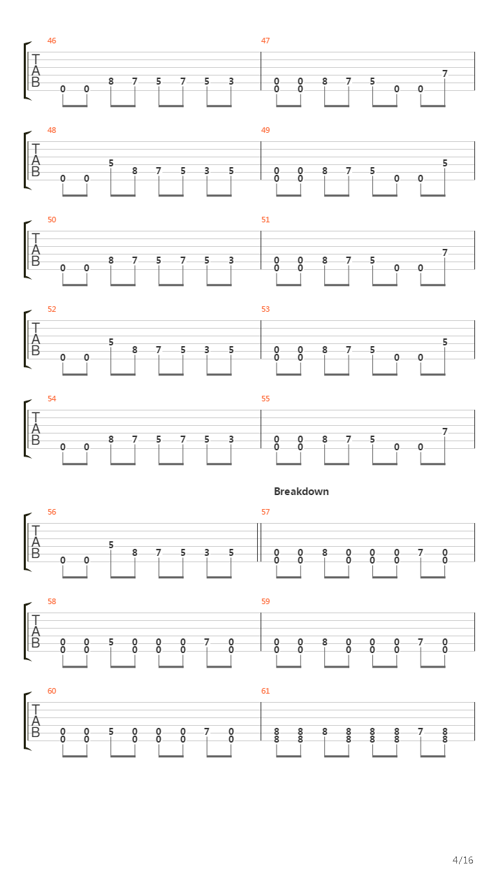 Unnamed X吉他谱