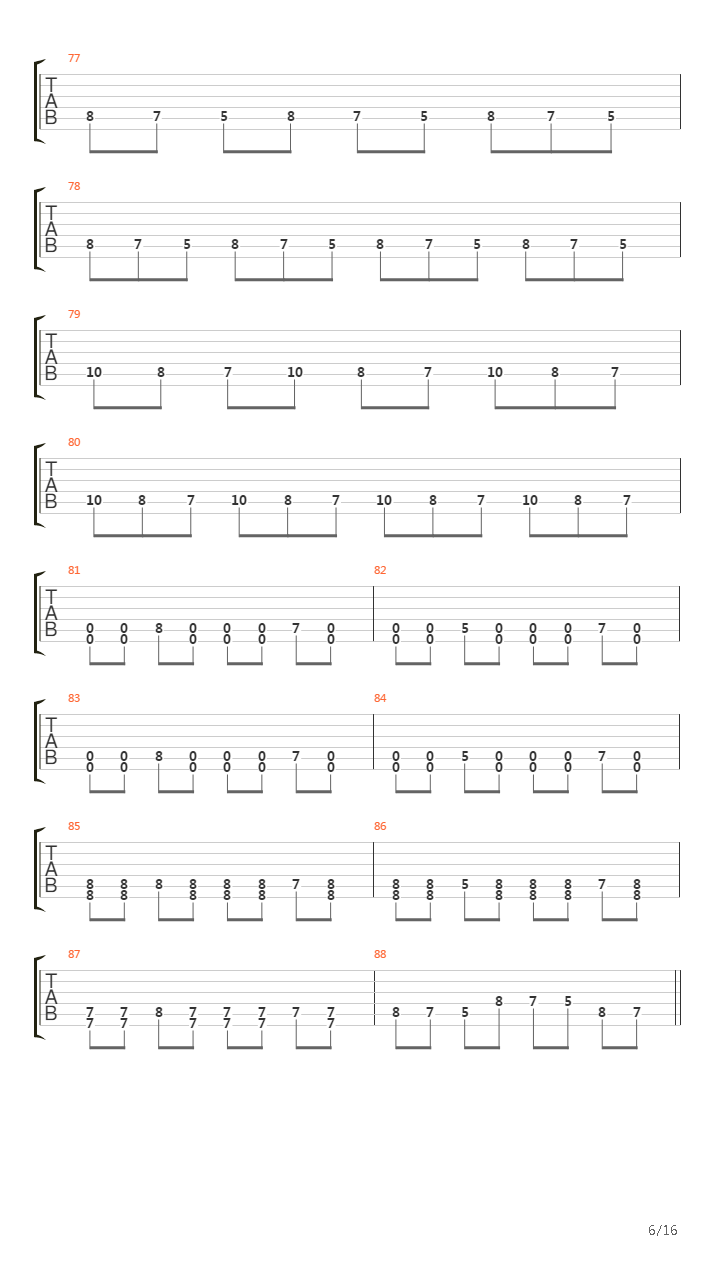 Unnamed X吉他谱