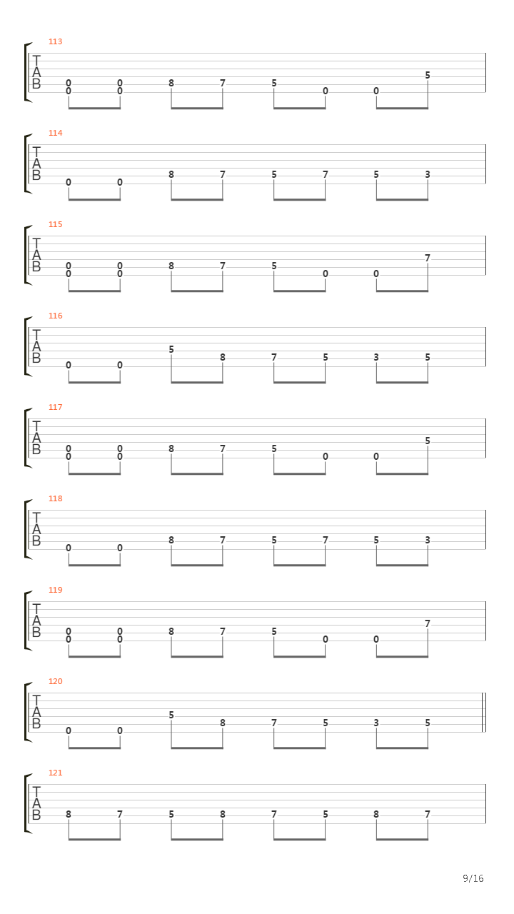 Unnamed X吉他谱