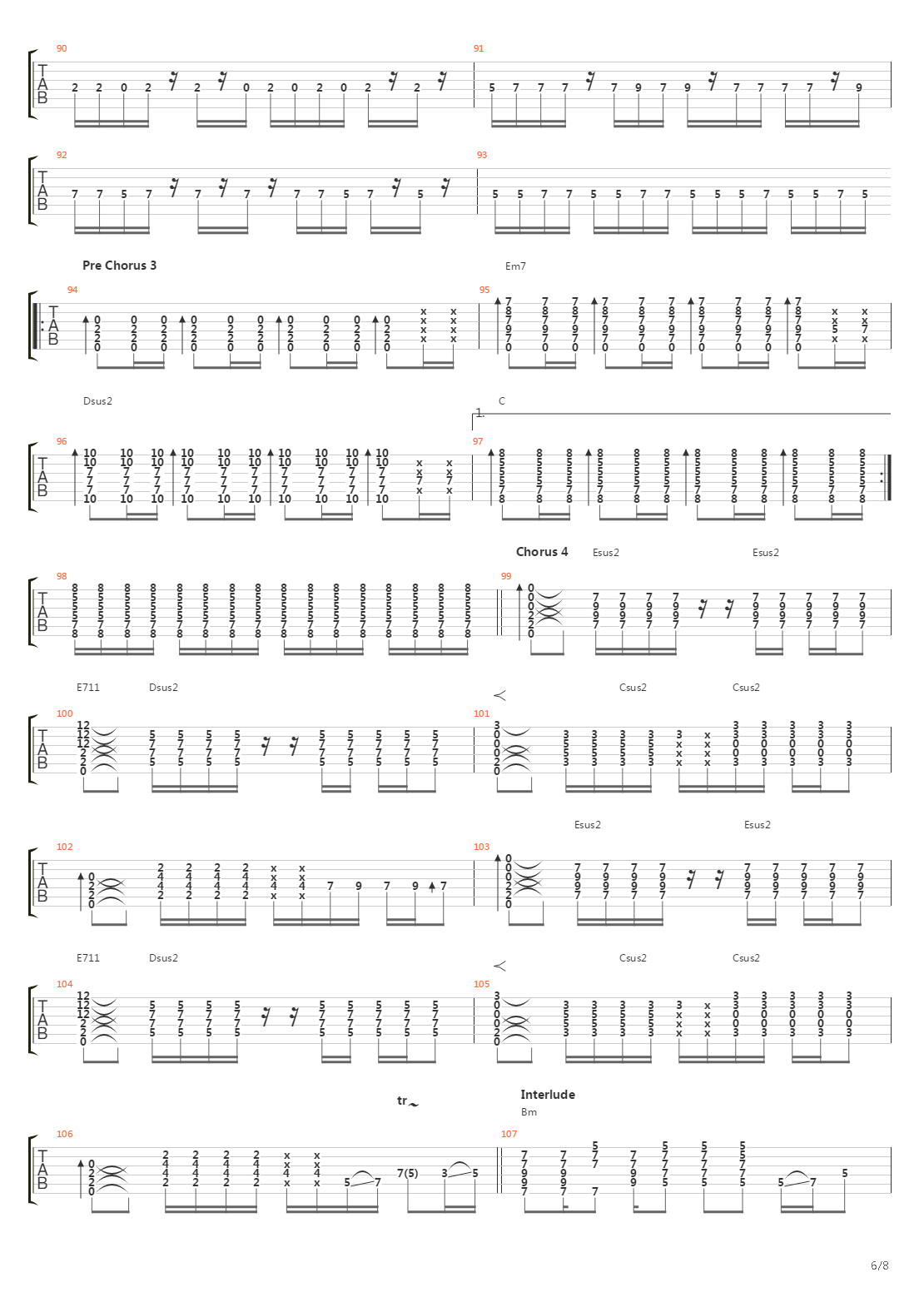 Alpha吉他谱