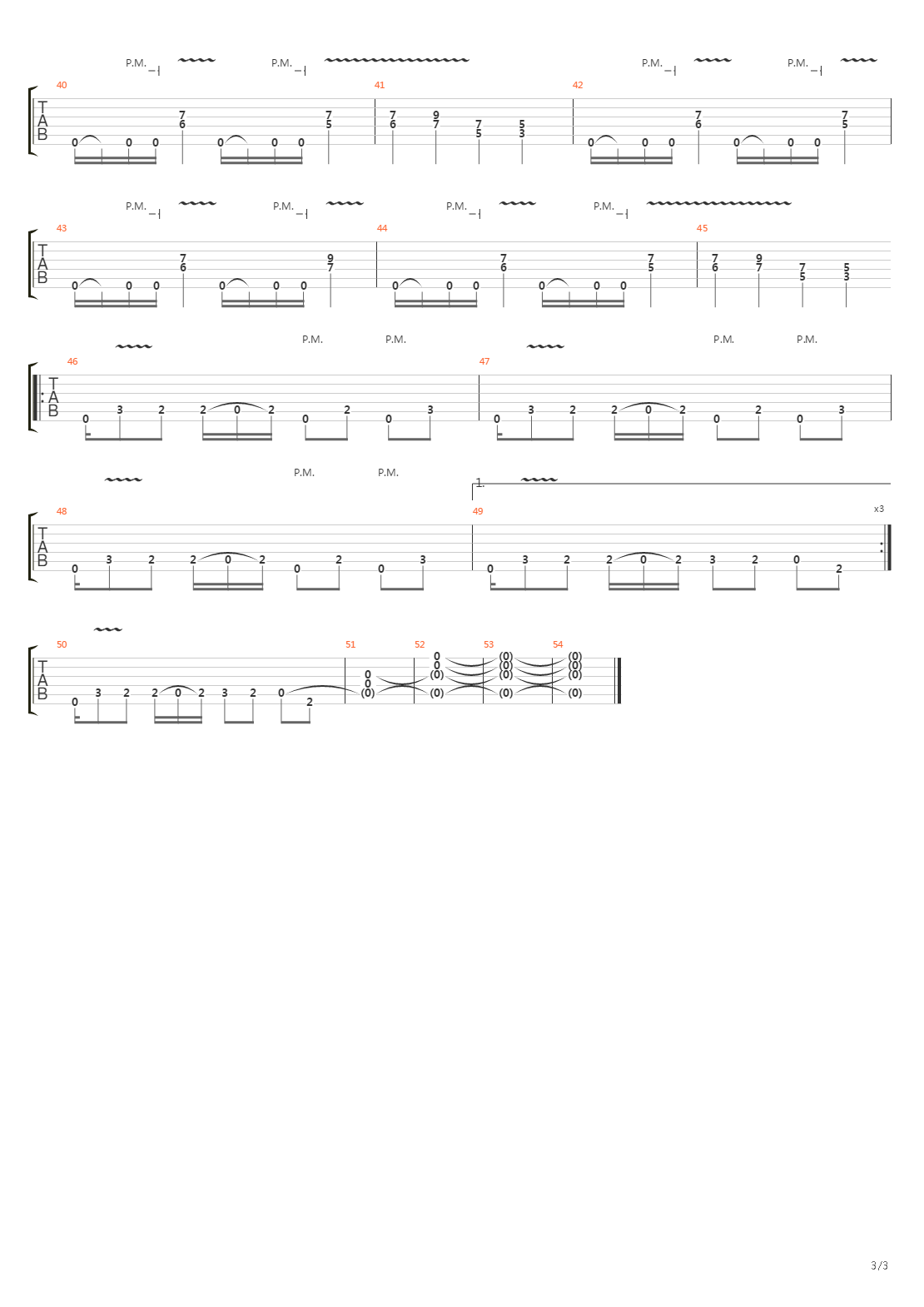 Falling吉他谱