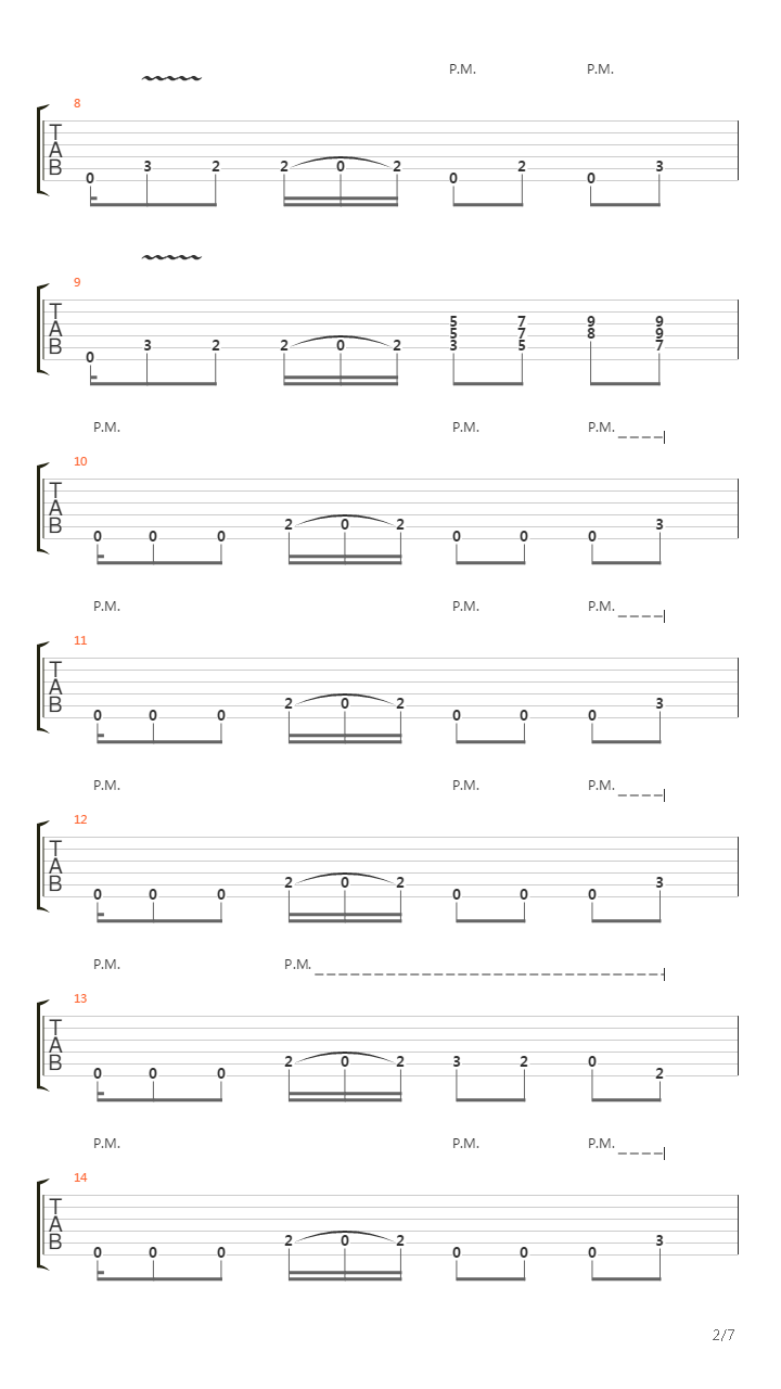 Falling吉他谱