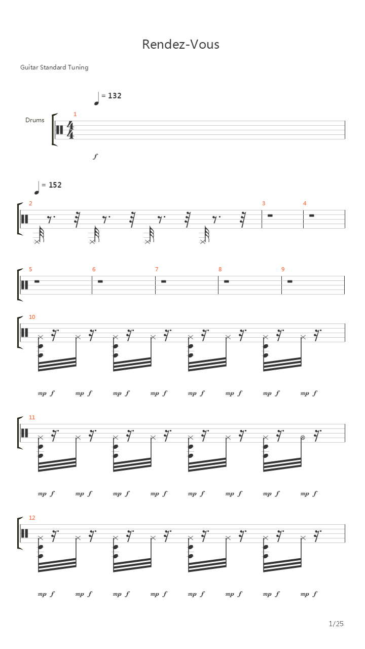 Rendezvouz 4吉他谱