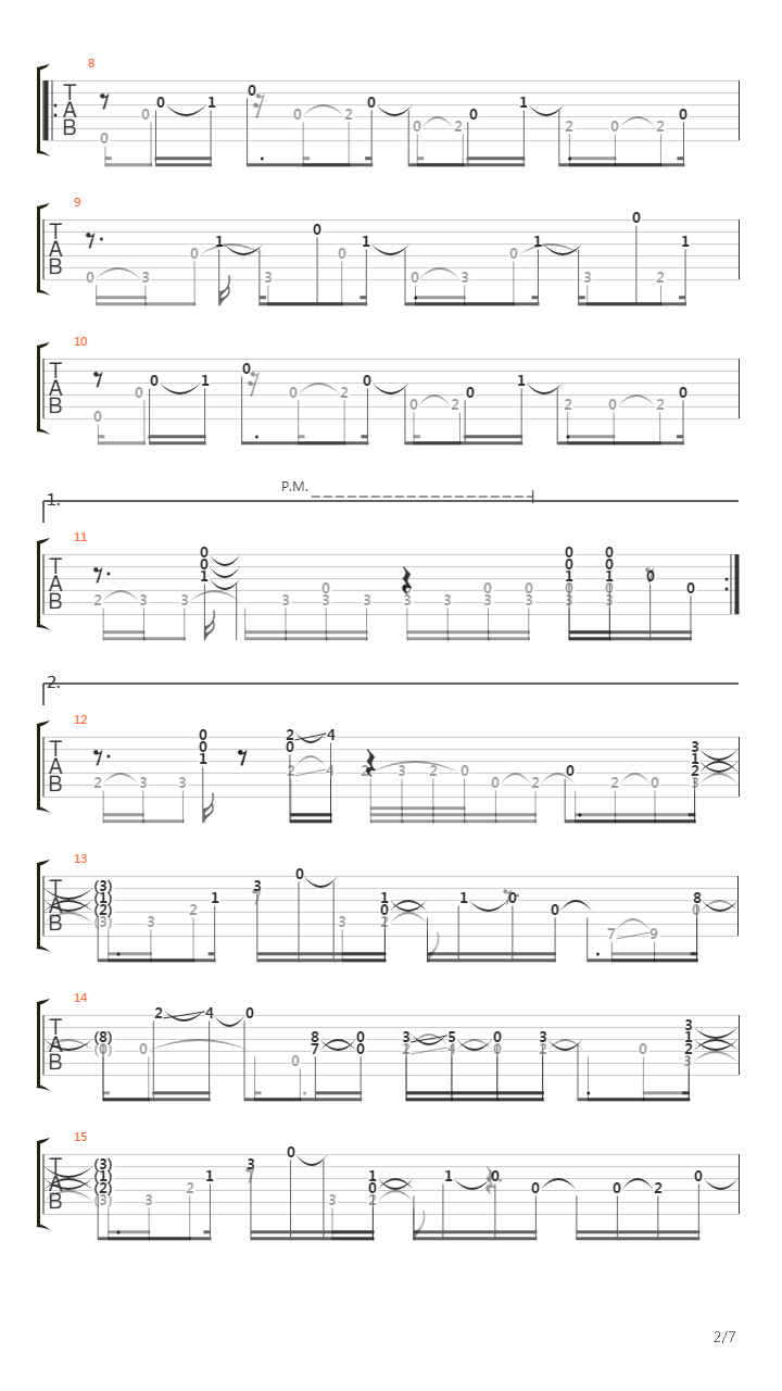 Shifts Of Attention吉他谱