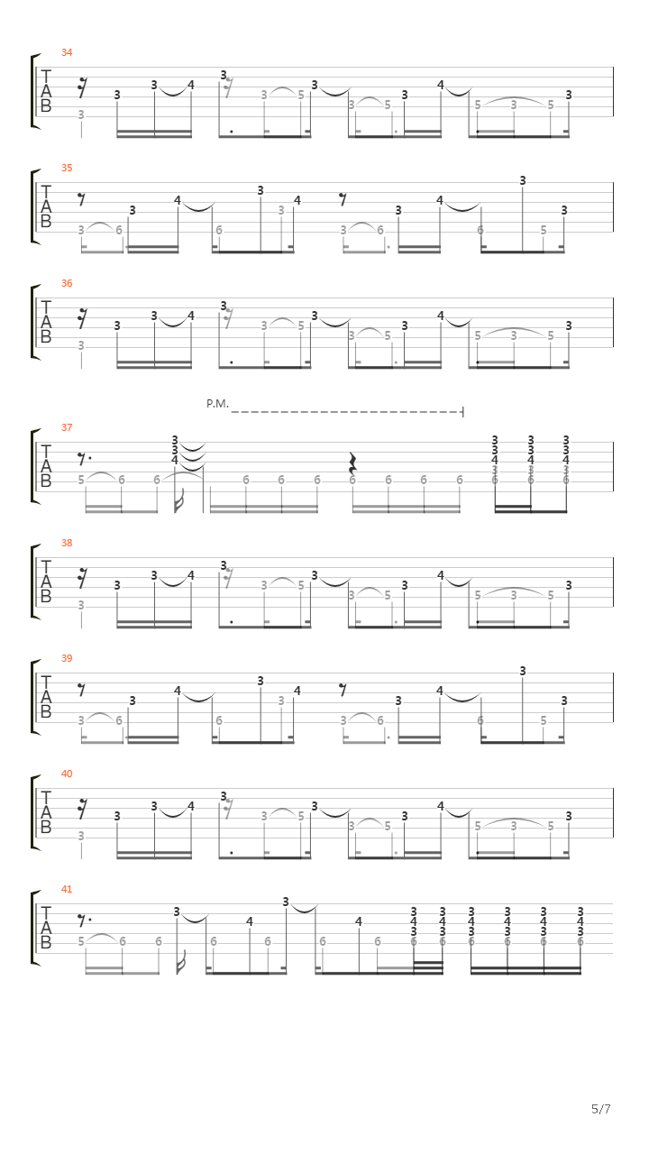 Shifts Of Attention吉他谱