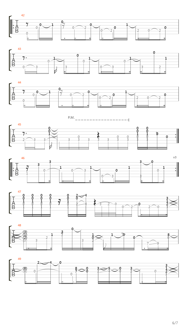 Shifts Of Attention吉他谱