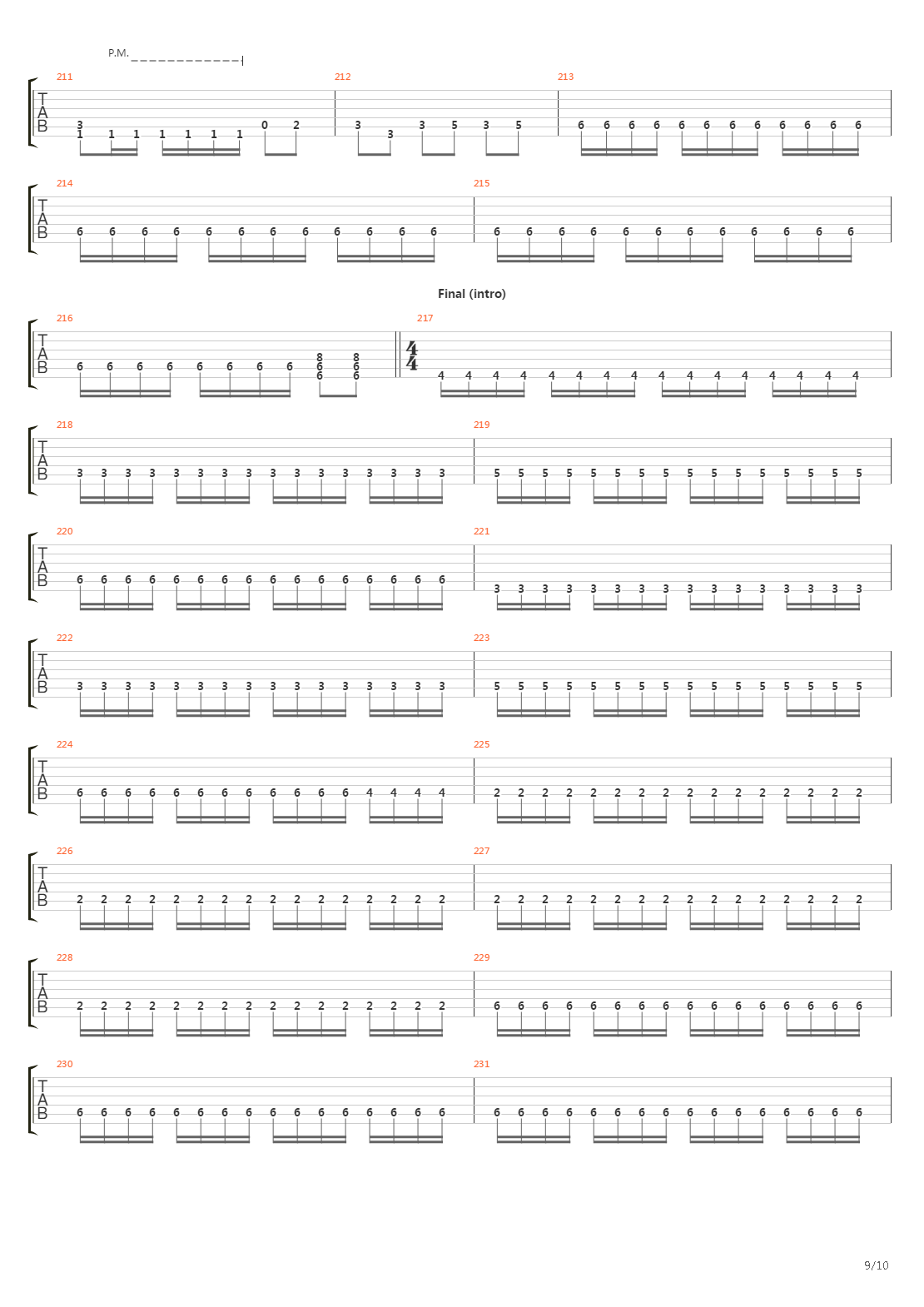 Remnant吉他谱