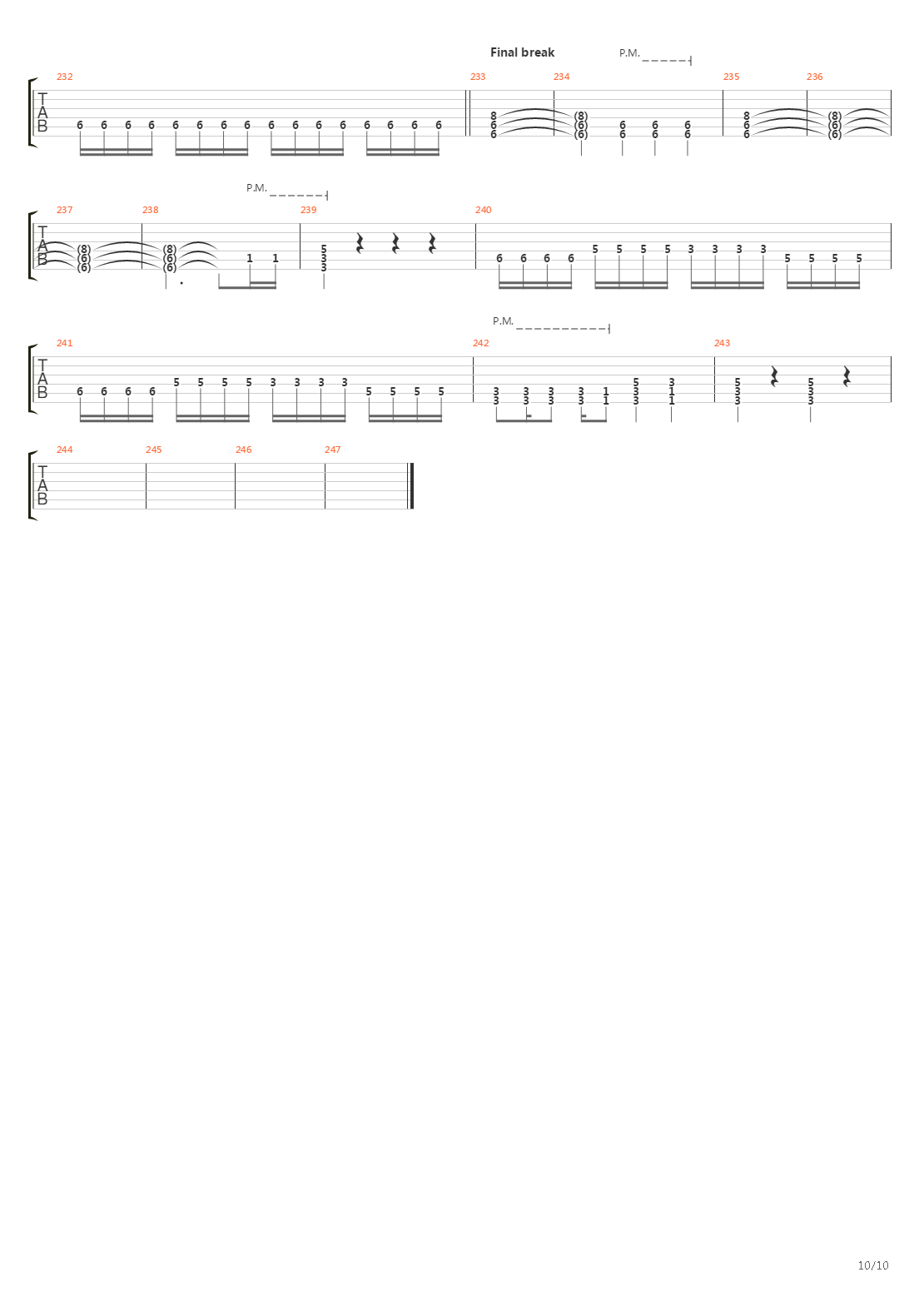 Remnant吉他谱