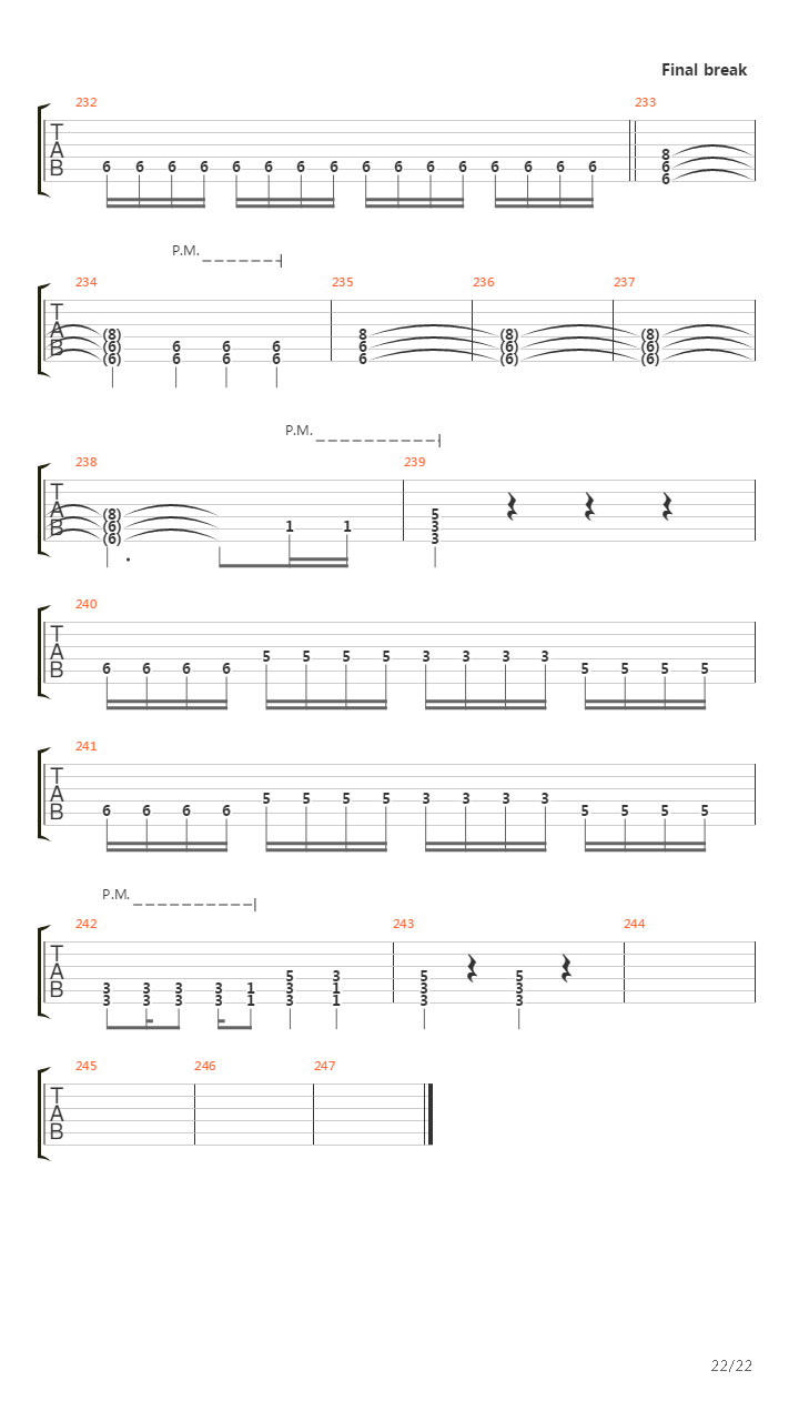Remnant吉他谱