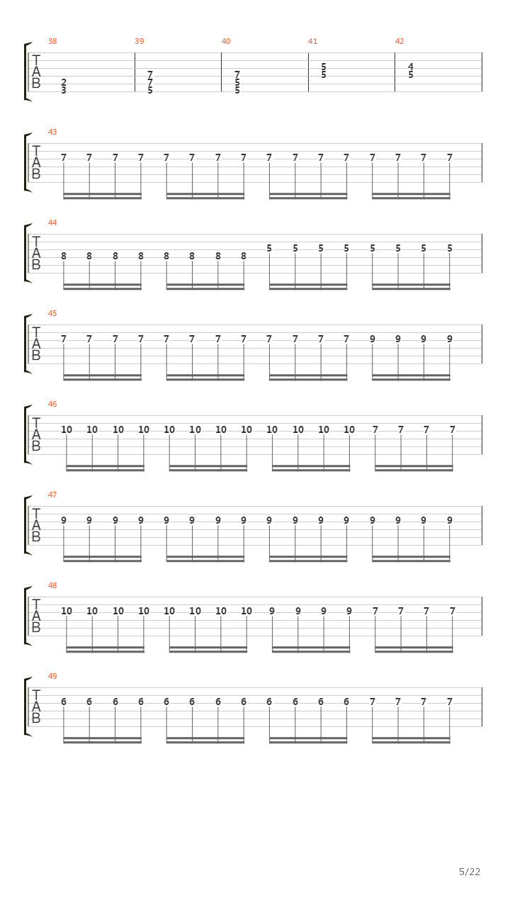 Remnant吉他谱