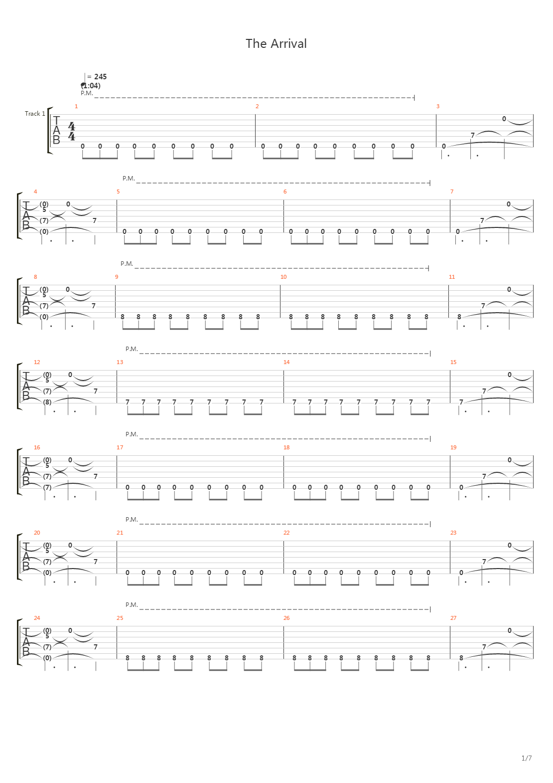 The Arrival吉他谱