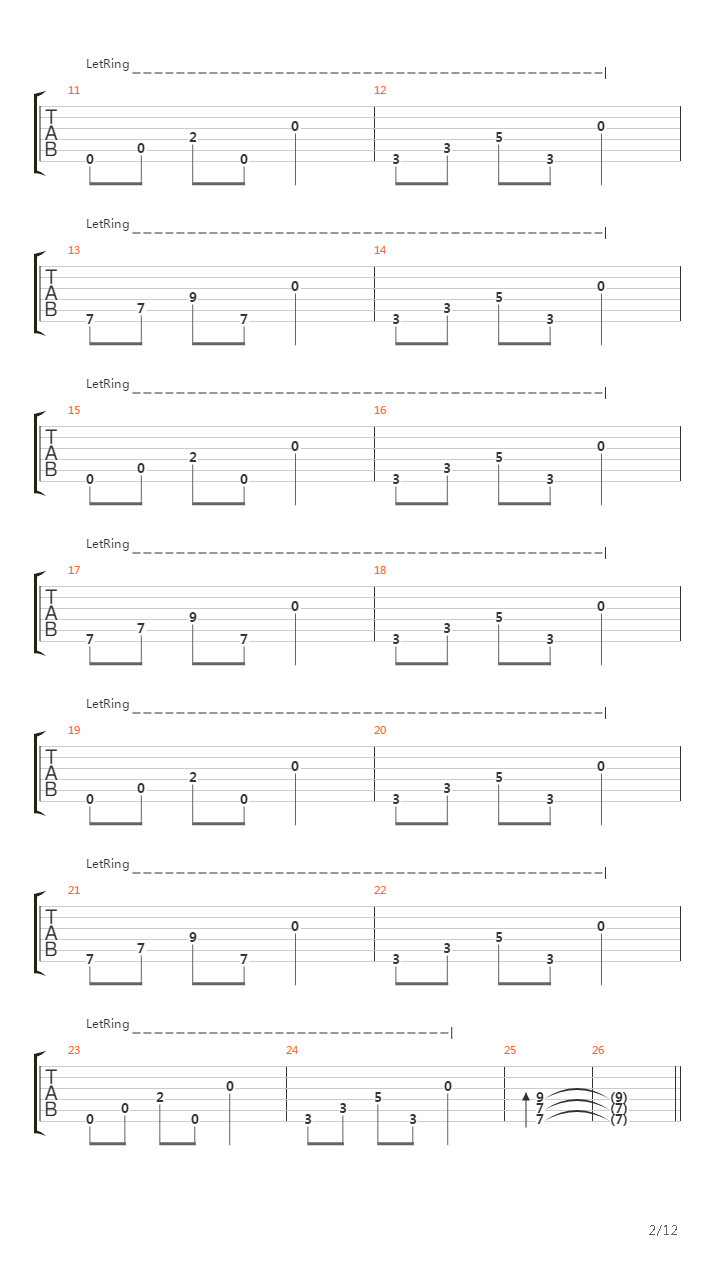 Arrival吉他谱