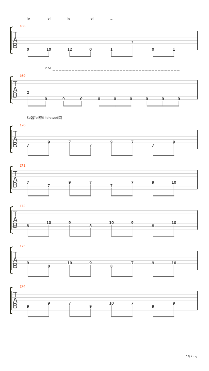 Szvidomr吉他谱