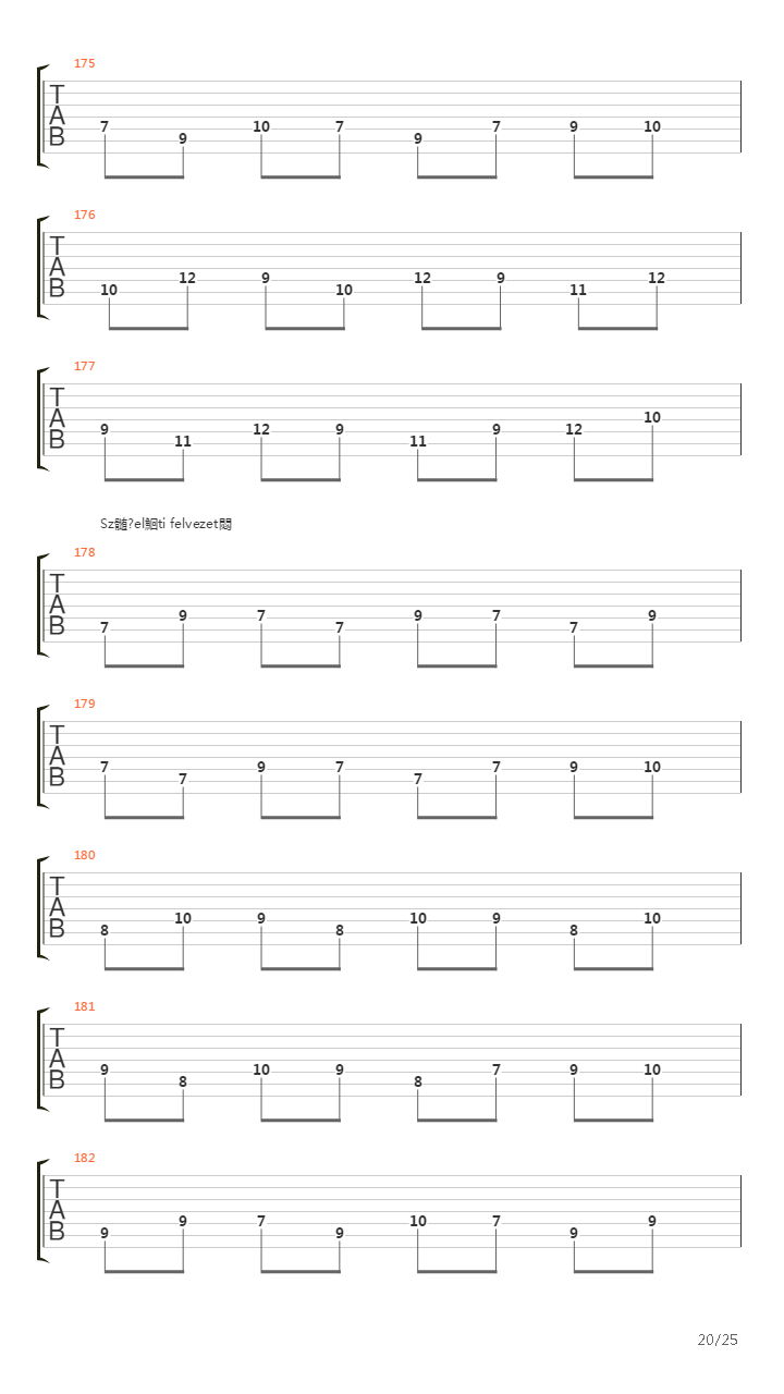 Szvidomr吉他谱
