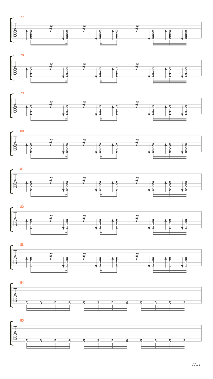 Vo Mne Akustika吉他谱