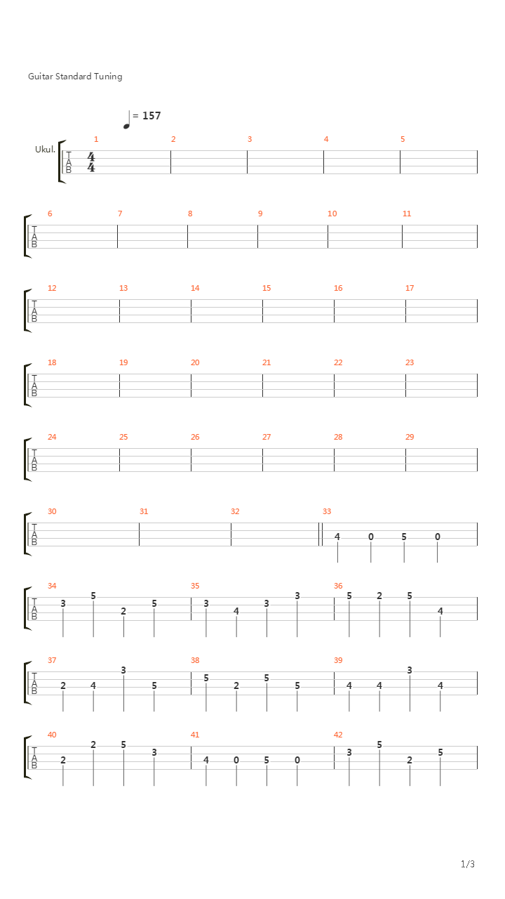 Pi吉他谱