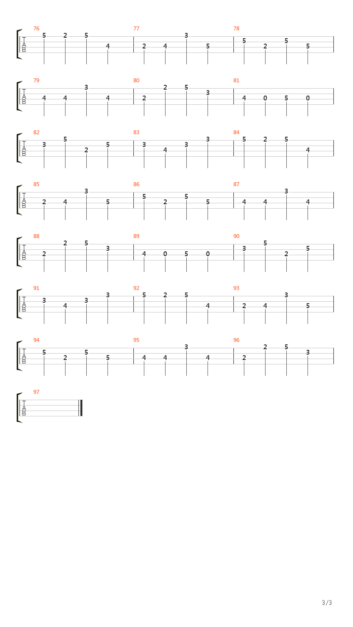 Pi吉他谱