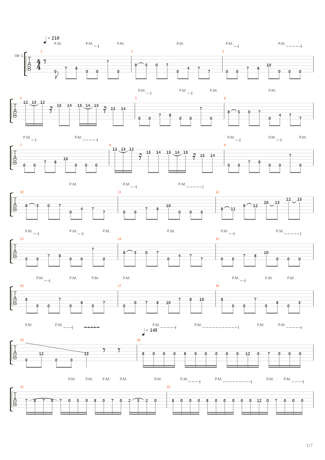 The Relapse吉他谱